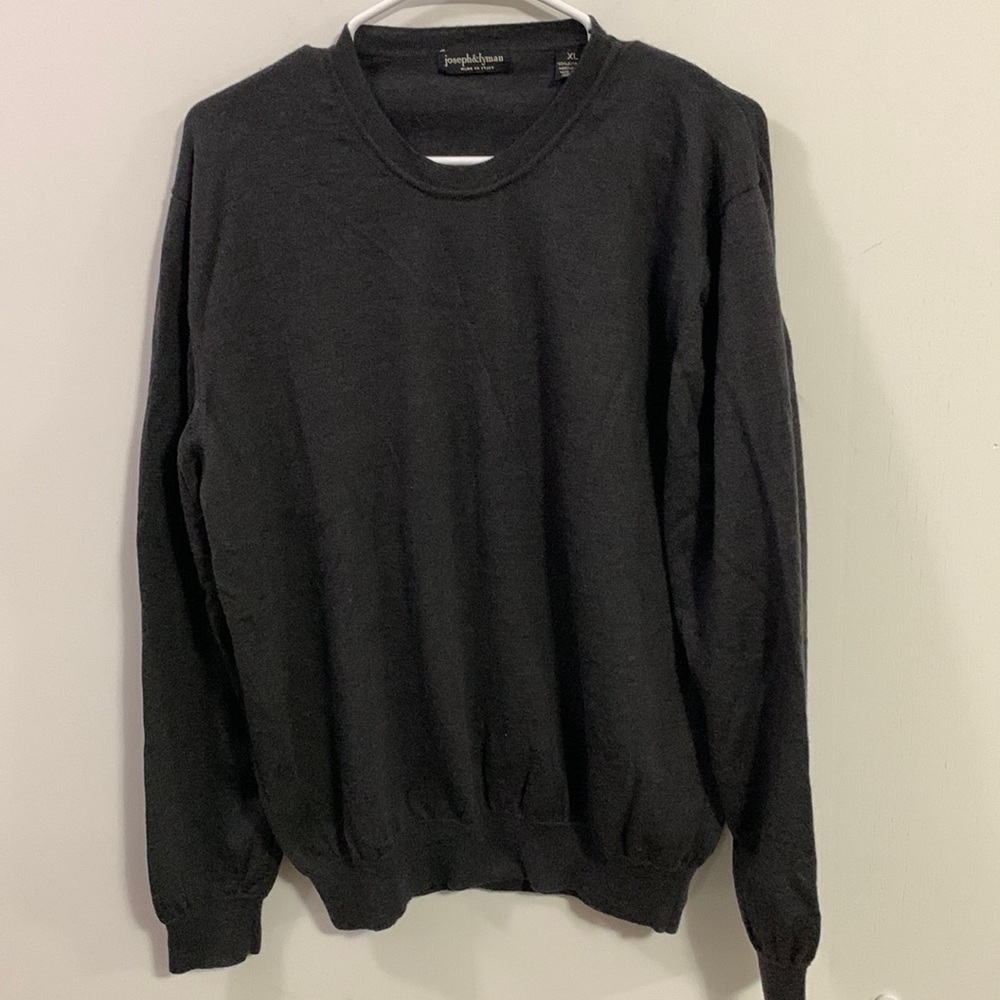 joseph & lyman Extra Fine Merino Wool sweater Size XL gray
